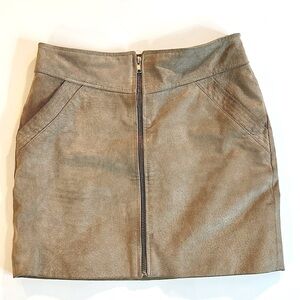 🥭 Mango genuine leather mini skirt